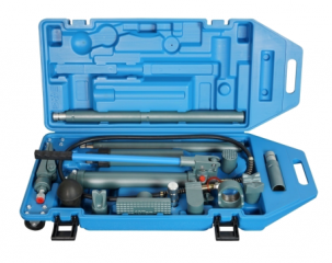 Portable Hydraulic Separating Jack with Wheels and Plastic Carrying Case